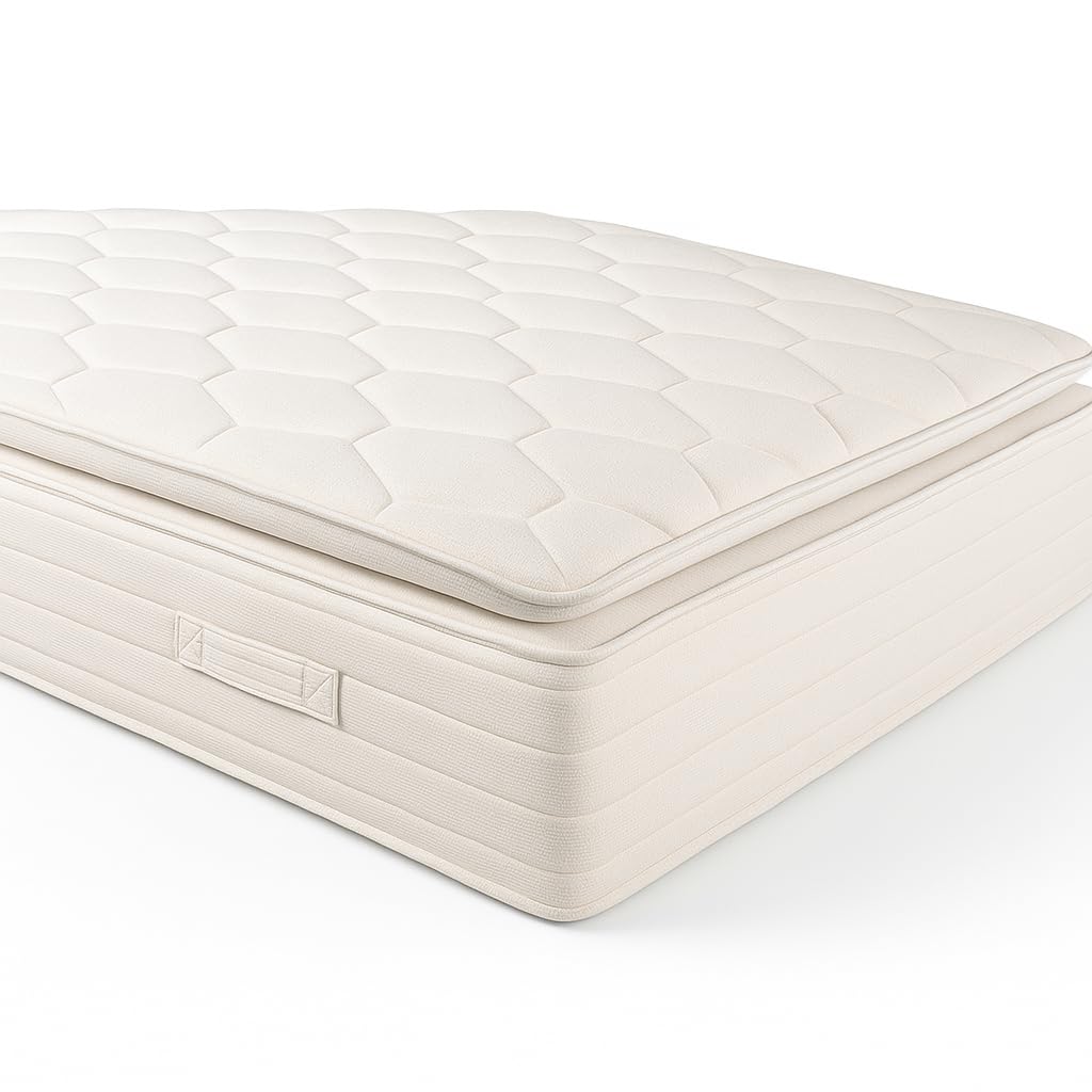 PIKOLIN Colchón de Muelles Normablock Pillow Top con Topper Integrado una Cara CM11046 Firmeza Media con Altura 33 cm Confort con Efecto Micromasaje