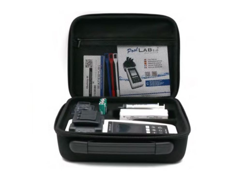 Water-ID Premium Aufbewahrungskoffer für PoolLab 2.0 Photometer - Robuster Transportkoffer mit Gepolstertem Innenraum - Optimaler Schutz für Wasseranalysegerät