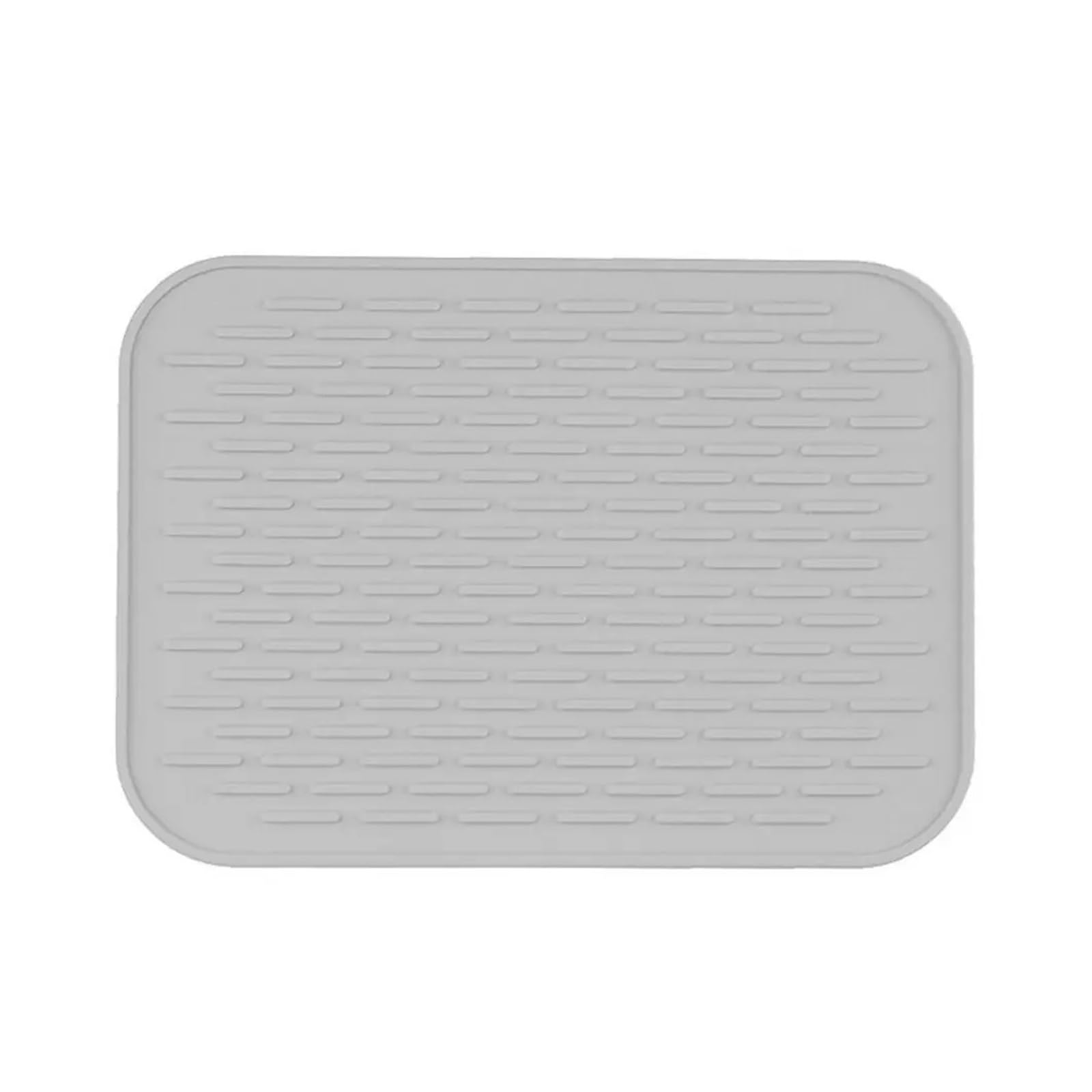JZQKXMVNCLH Multifunction Silicone Heat Resistant Mat Non-slip Rectangle Table Placemat(Gray)