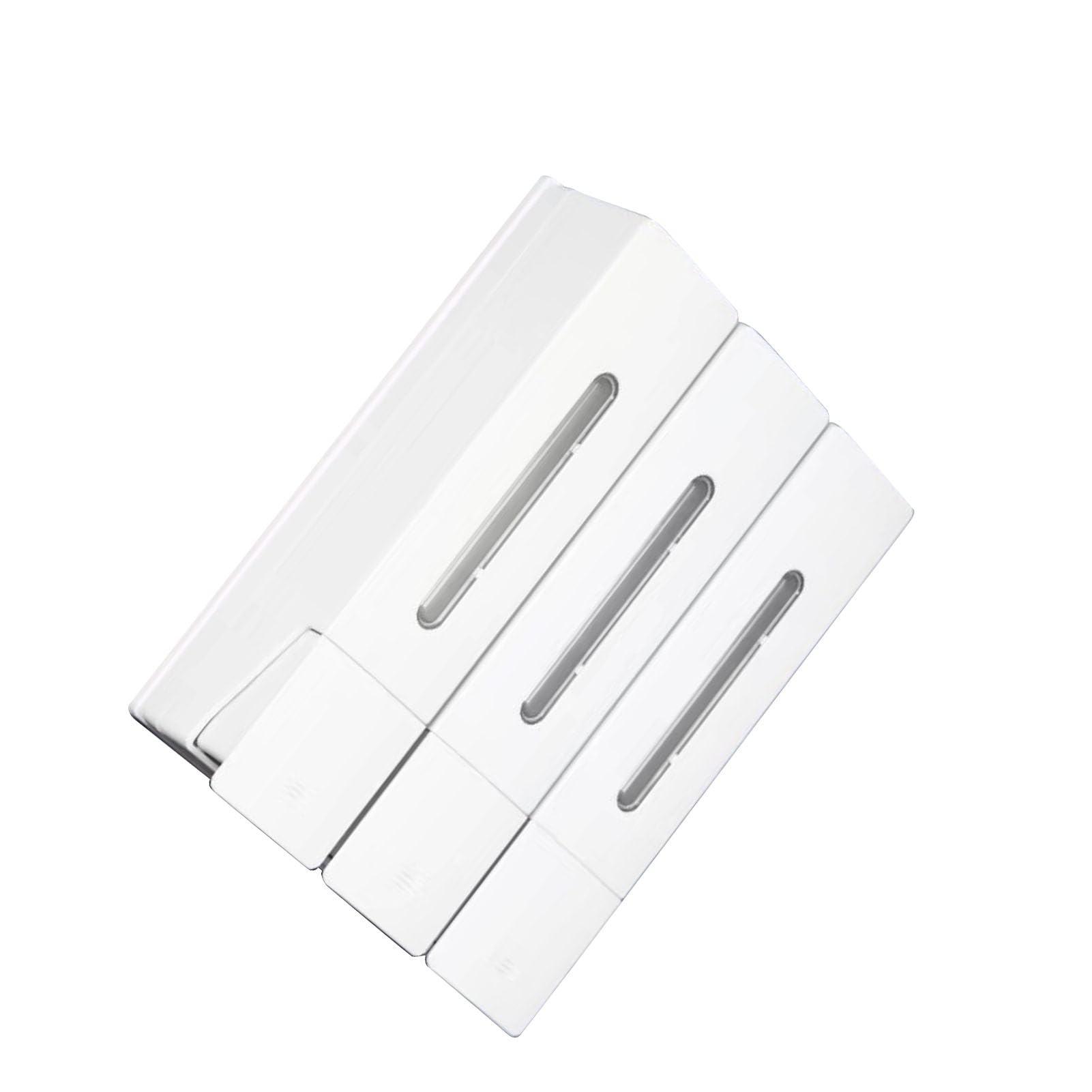 CHICIRIS Doccia Dispenser Sapone con Grande capacità (White Triple Head)
