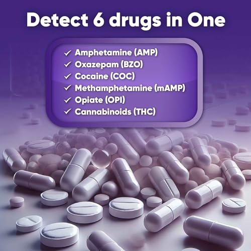 prime screen 5 pack 6 panel urine drug test kit thc-marijuana bzo-benzos met-meth opi amp coc wdoa-264