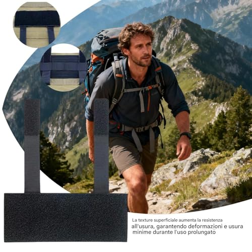 Panel Gancho Y Anillo de 2 piezas para organización de mochila 3