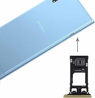 CAIFENG Peças de reposição de reparo para Sony Xperia XZs (versão Dual SIM) SIM e bandeja de cartão micro SD/SIM (preto) peças sobressalentes para telefone (cor: ouro)