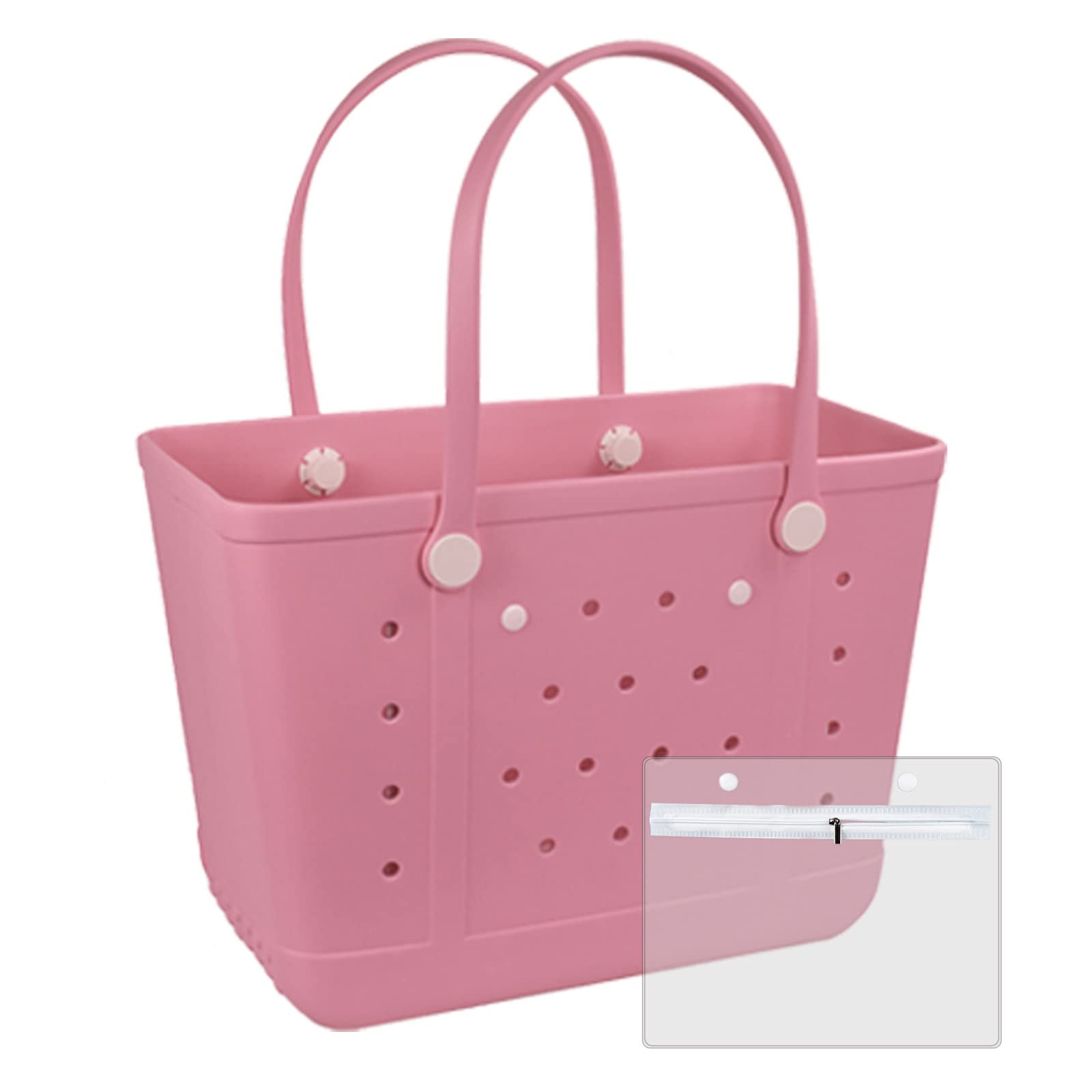 CLLTIV Tote Bag for Women - Large Rubber Beach Bag, Medium Waterproof Sandproof Travel Tote Bags for Beach Outdoor Sports