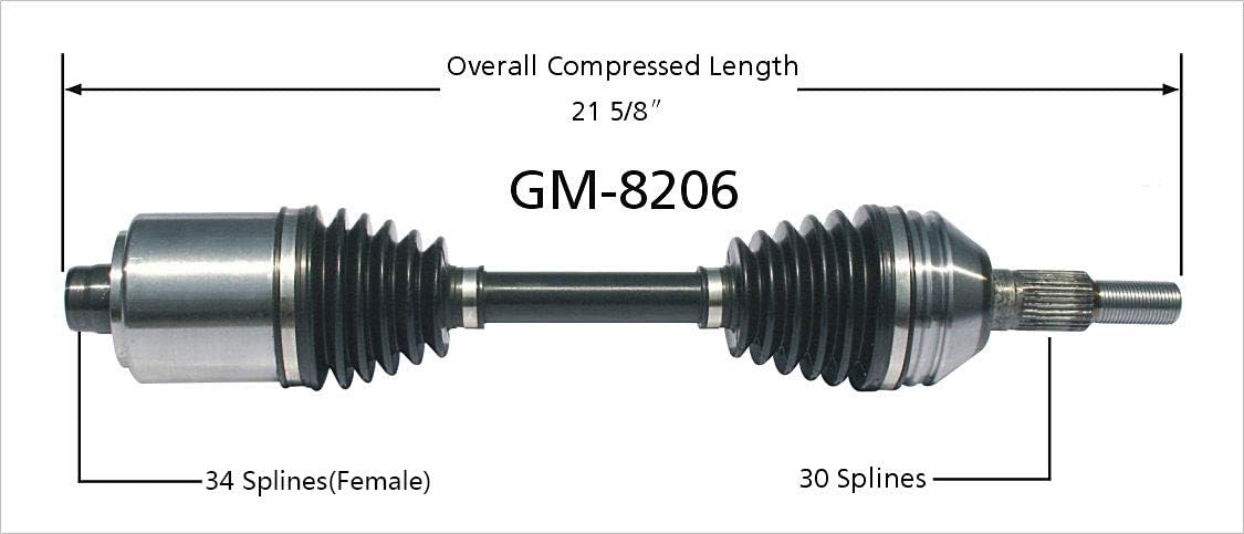 GM-8206 CV Axle Shaft