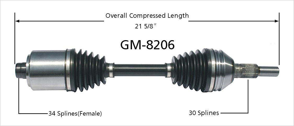 Amazon.com: SurTrack GM-8206 CV Axle Shaft : Automotive