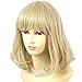 Produktbild New Classic Style Soft Gold Blond Damen Perücken Haut top kurz Perücke Welliges UK