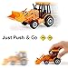Liberty Imports Construction Vehicles Kids Toys - 4 Pieces Mini Car Diecast Metal Trucks Play Engineering Set - Forklift, Bulldozer, Excavator, Tractor