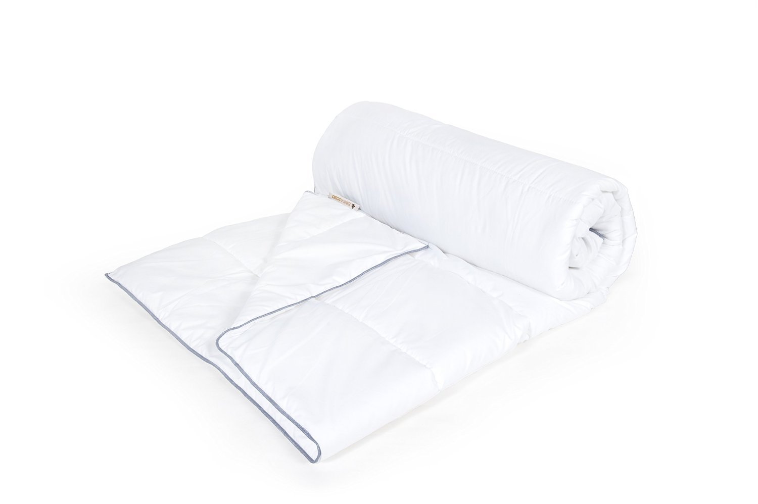 Night Comfort Summer Cool 3 TOG anti-allergie super kingsize dekbed - ademende premium microvezelhoes met lichtgewicht hypoallergeen hollowfiber vulling beddengoed dekbed - (260 cm x 220 cm, wit