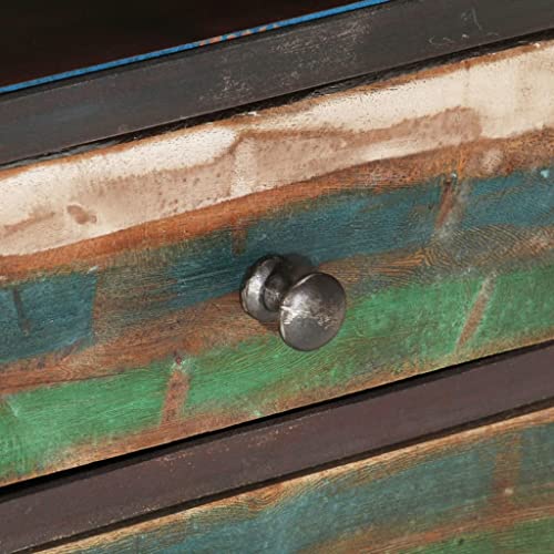 Vidaxl Highboard, Wooden Freestanding Storage Cabinet, Tall Buffet Cabinet Highboard For Home Office Bedroom, Multicolor Solid Wood Reclaimed #TOP5