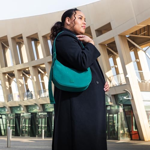 Freshly Picked Zurich Crescent Crossbody Sling Bag, Forest Green2