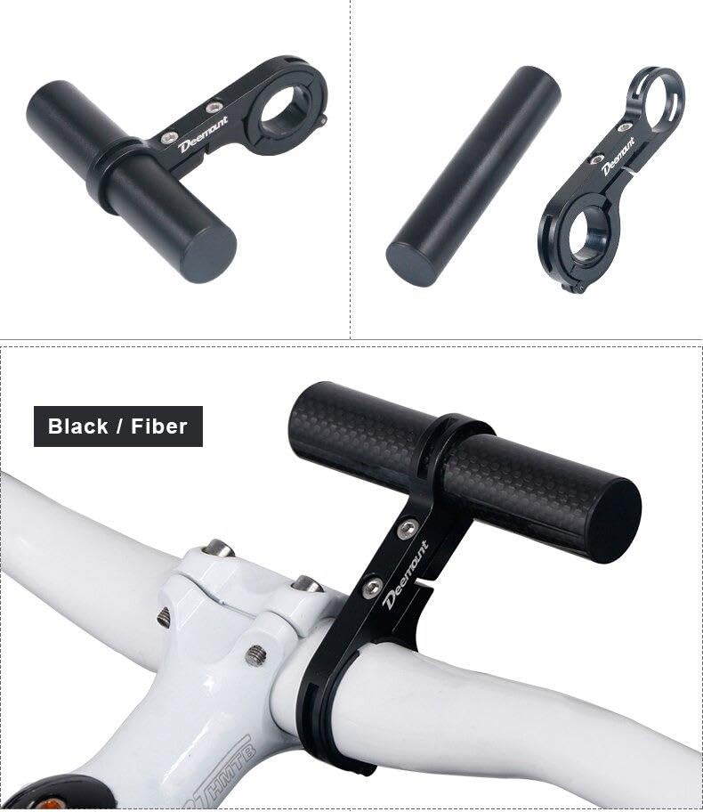 M365 Elektrikli Scooter için Gidon Montaj Ek Bar 10 cm Karbon Boru Siyah
