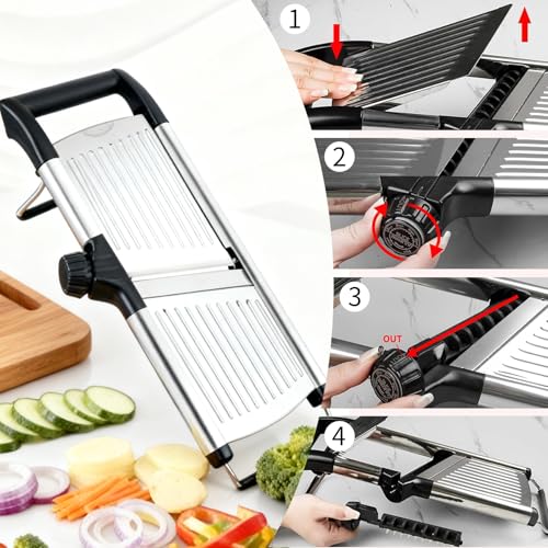 Mandoline Slicer for Kitchen, Mandolin and Julienne for Vegetables - Image 4