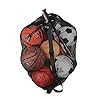 Keeble outlets extra large sports ball bag mesh soccer ball bag heavy duty drawstring bags team work for holding basketball volleyball baseball swimming gear with shoulder strap  urban country home decor
