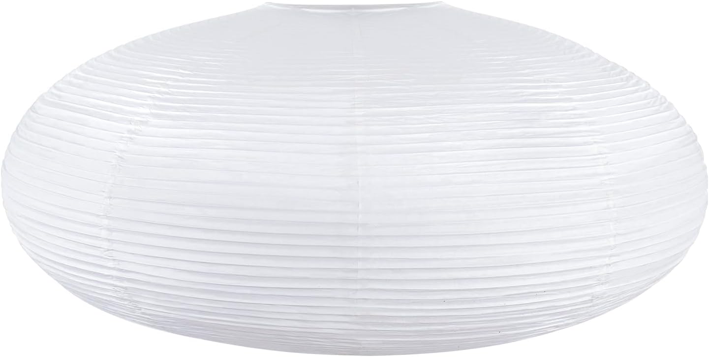 (similar)white oval paper lanterns-16.54\" large hanging paper lantern lamp, chinese/japanese paper pendant lampshade for party decoration, wedding, home decor ceiling lampshade(1 pack) white 1 pack-1