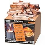 KABIN Tasty Timber - 11 LBS Kiln-Dried Oak Minis for Pizza Ovens & More - Made in USA, All-Natural Hardwood, Perfectly Sized, Sustainably Sourced Fuel