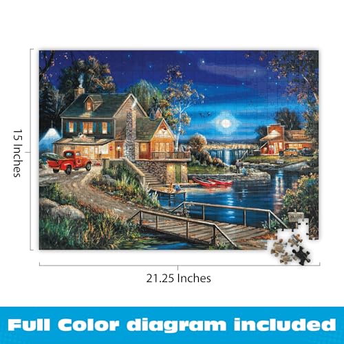 Rompecabezas Buffalo Games - Autumn Memories, 500 piezas para adultos | Hecho en EE.UU., tablero reciclado, incluye póster, tamaño final 21,25 x 15 pulgadas, arte enmarcable y apto para regalo miniatura 3