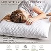 NTCOCO 2 Pillows, Shredded Memory Foam Bed Pillows for Sleeping, with Washable Removable Cooling Hypoallergenic Sleep Pillow for Back and Side Sleeper, Queen (2-Pack) #4