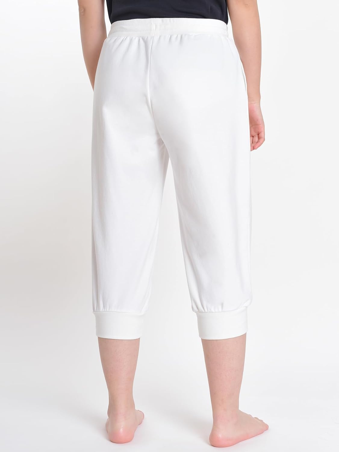 Weintee Women's Petite Capris Capri Joggers with Pockets - Image 2