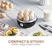 Elite Gourmet EGC115B Easy Egg Cooker Electric 7-Egg Capacity, Soft, Medium, Hard-Boiled Egg Cooker with Auto Shut-Off, Measuring Cup Included, BPA Free, Classic Black