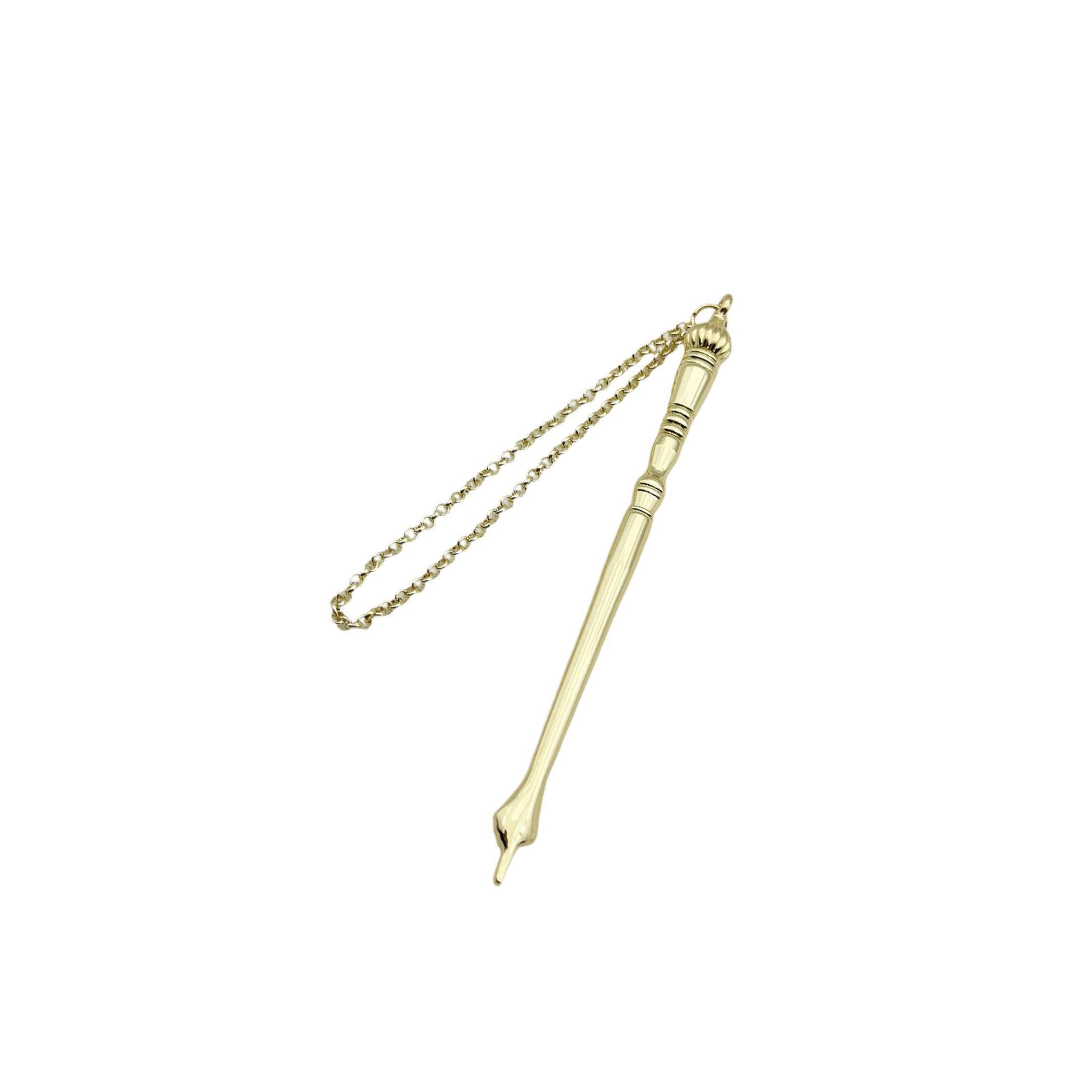 PIXZCSA Bible Pointer Yad Hand Pointer With Charm Constructed With Materials Ensures Long Lasting Satisfaction Birthday Jewish Bar Mitzvah Jewish, Golden Onion Top, Length 17cm