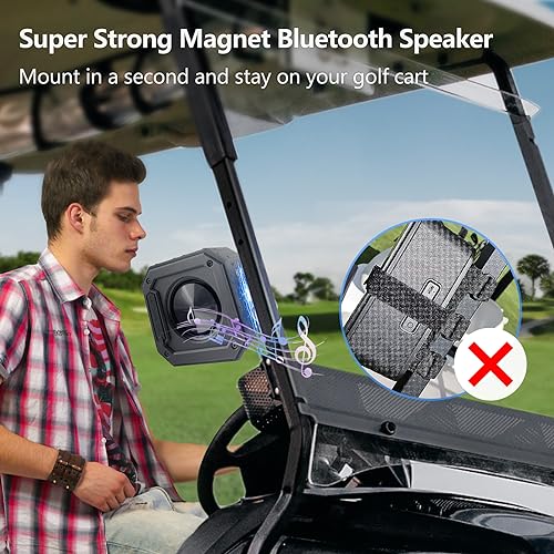PILSAMAS Magnetic Golf Bluetooth Speaker