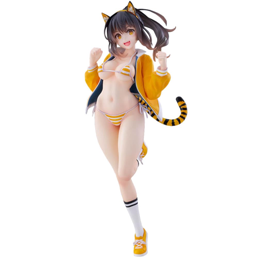 Anjinguang Torako no Chobimi Figure Anime Illustration Figure 26cm Swimwear Edition Standing Pose Model Original Art Painting Statue Home Desk Decoration Gift For Fans