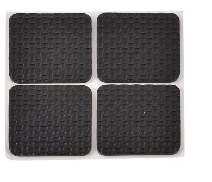 Prostuff.in Furniture Silicone Protection Cover || Square Shape Rubber Floor Protector, Non Slip Furniture Pads, Sofa Bed Balance Pad Noise Insulation Pad,4 Cm Black Color,8 Pcs 2