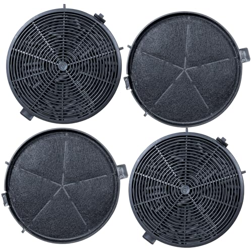 4er-Pack KF573 Aktivkohlefilter, Kompatibel mit Bomann DU 7600, DU 7601, DU 7607, DU 7609, DU 7611, Ersatzzubehör für Dunstabzugshauben