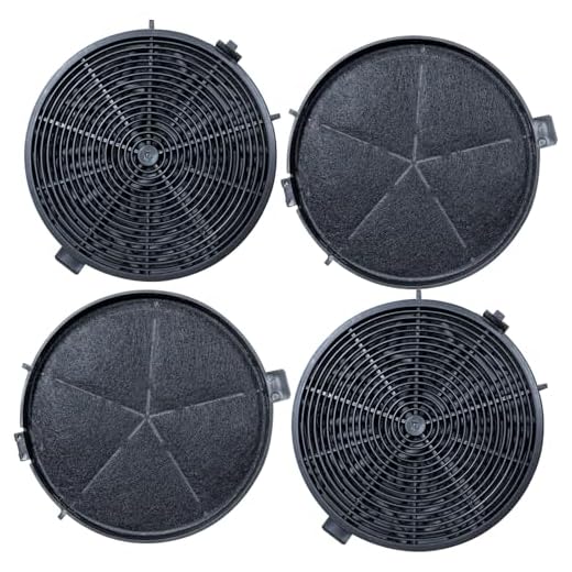 4er-Pack KF573 Aktivkohlefilter, Kompatibel mit Bomann DU 7600, DU 7601, DU 7607, DU 7609, DU 7611, Ersatzzubehör für Dunstabzugshauben