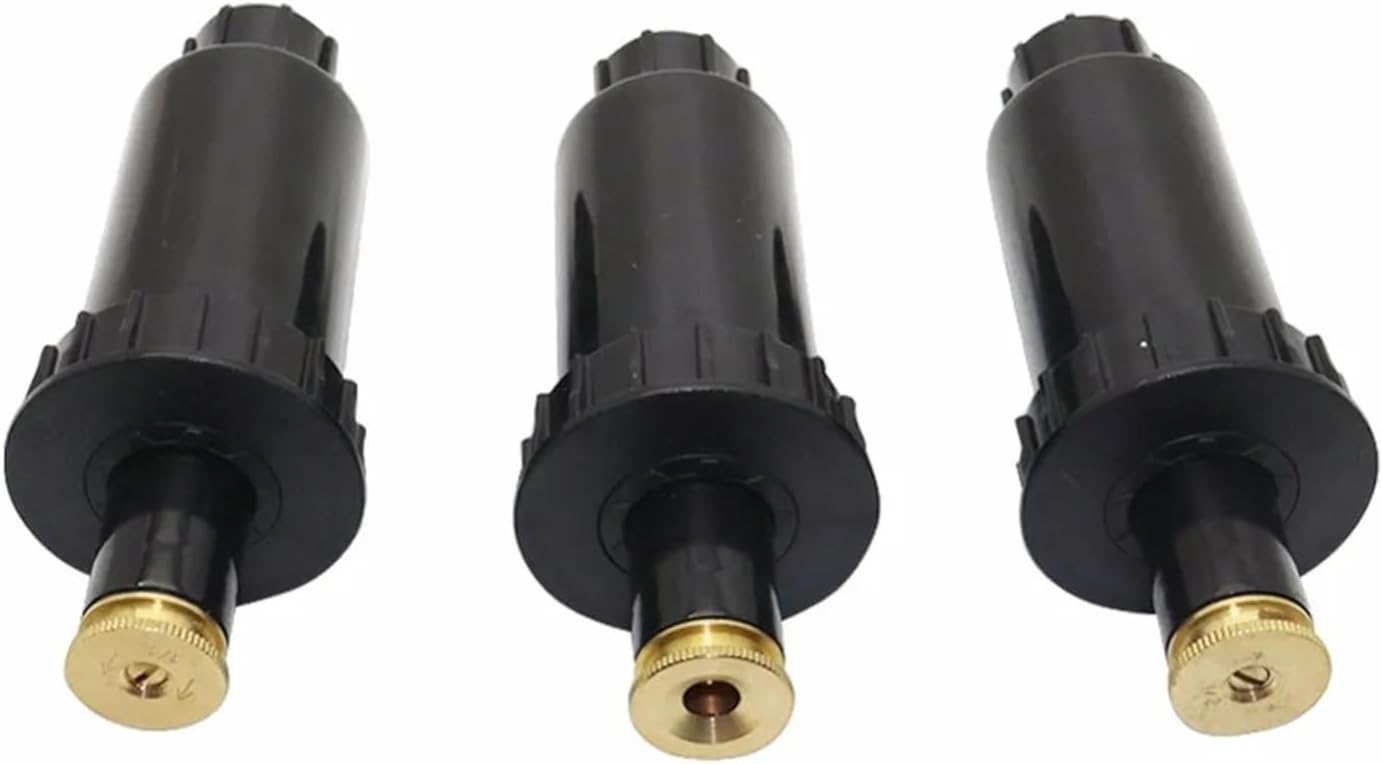 5Pcs 1/2" Female Thread 90/180/360° Pop Up Sprinkler Football Field Golf Course Grassland Turf Lawn Irrigation Watering Nozzles(180 Degree)