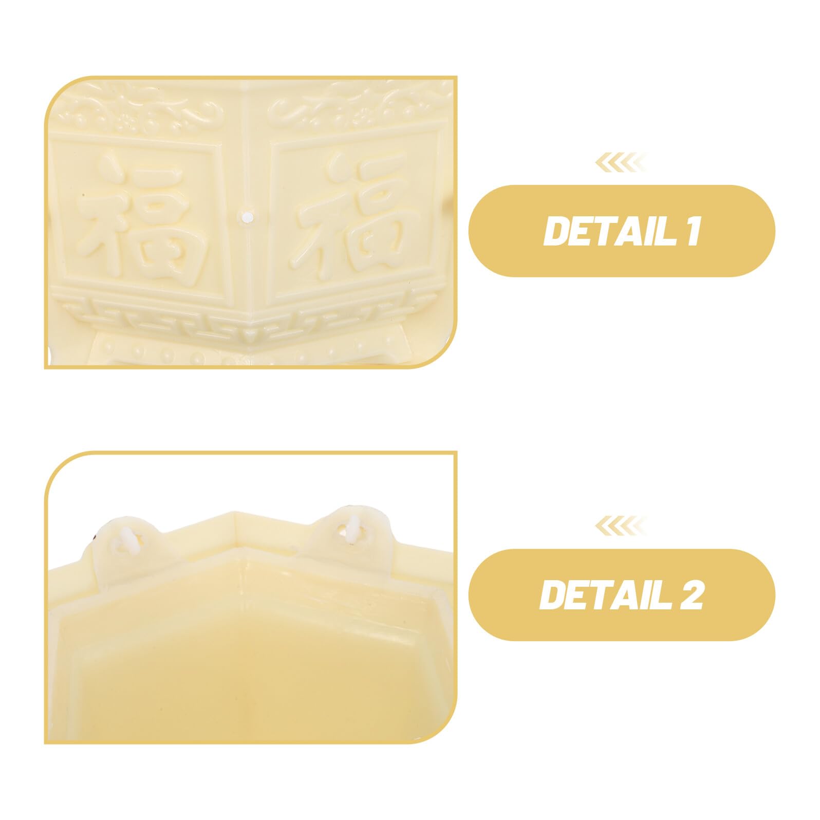 Molde para Maceta Hexagonal de Plástico Grueso Molde DIY para Manualidades Cemento para Macetas para Manualidades