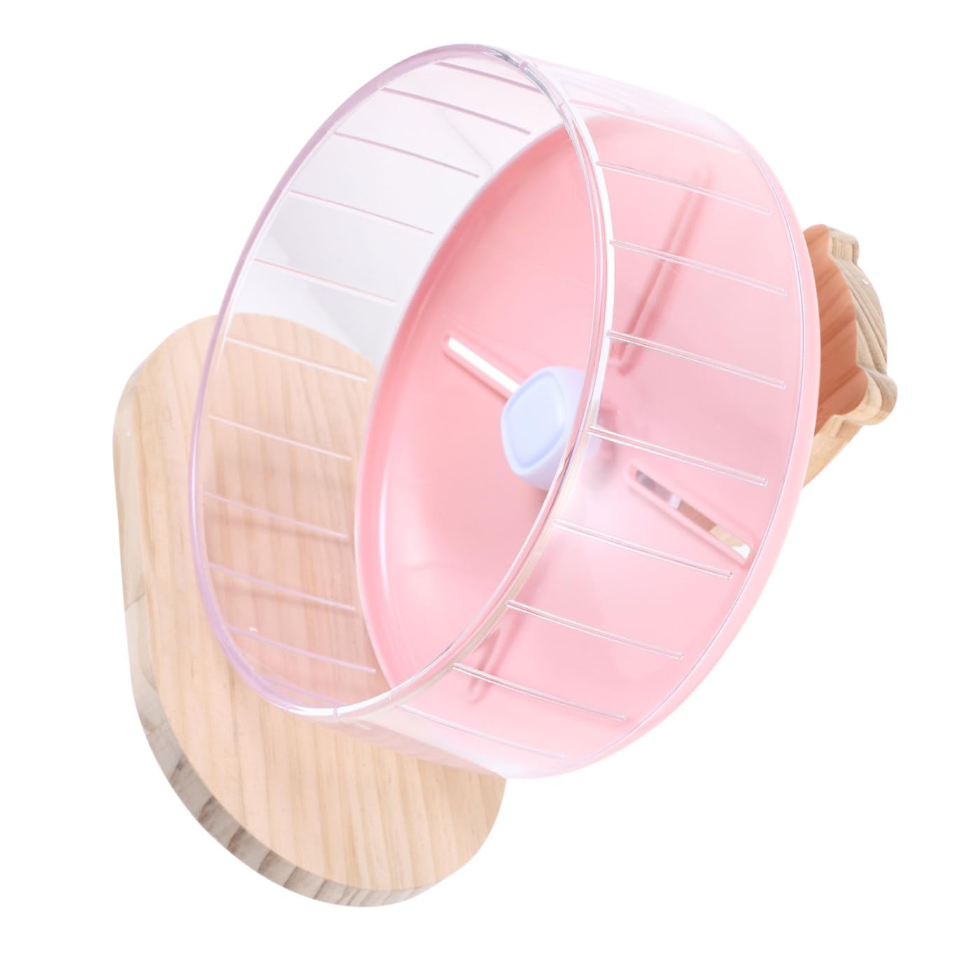 1 Ensemble Roue Silencieuse pour Hamster Accessoire Compact avec Support pour Rongeurs Couleur Rose pour Chinchillas et Favorise Animaux