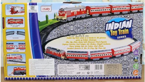 Image of Amisha Gift Gallery Battery Operated Kids Train Set with Track Toy for Kids (Big Passenger)