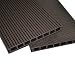 Produktbild WPC Terrassendielen Top Line XL Dielen - Komplett-Set dunkelbraun | 6 m² (3m x 2m) Holz-Brett Dielen | Boden-Fliesen + Unterkonstruktion & Clips | Balkon Boden-Belag + rutschfest + witterungsbeständig