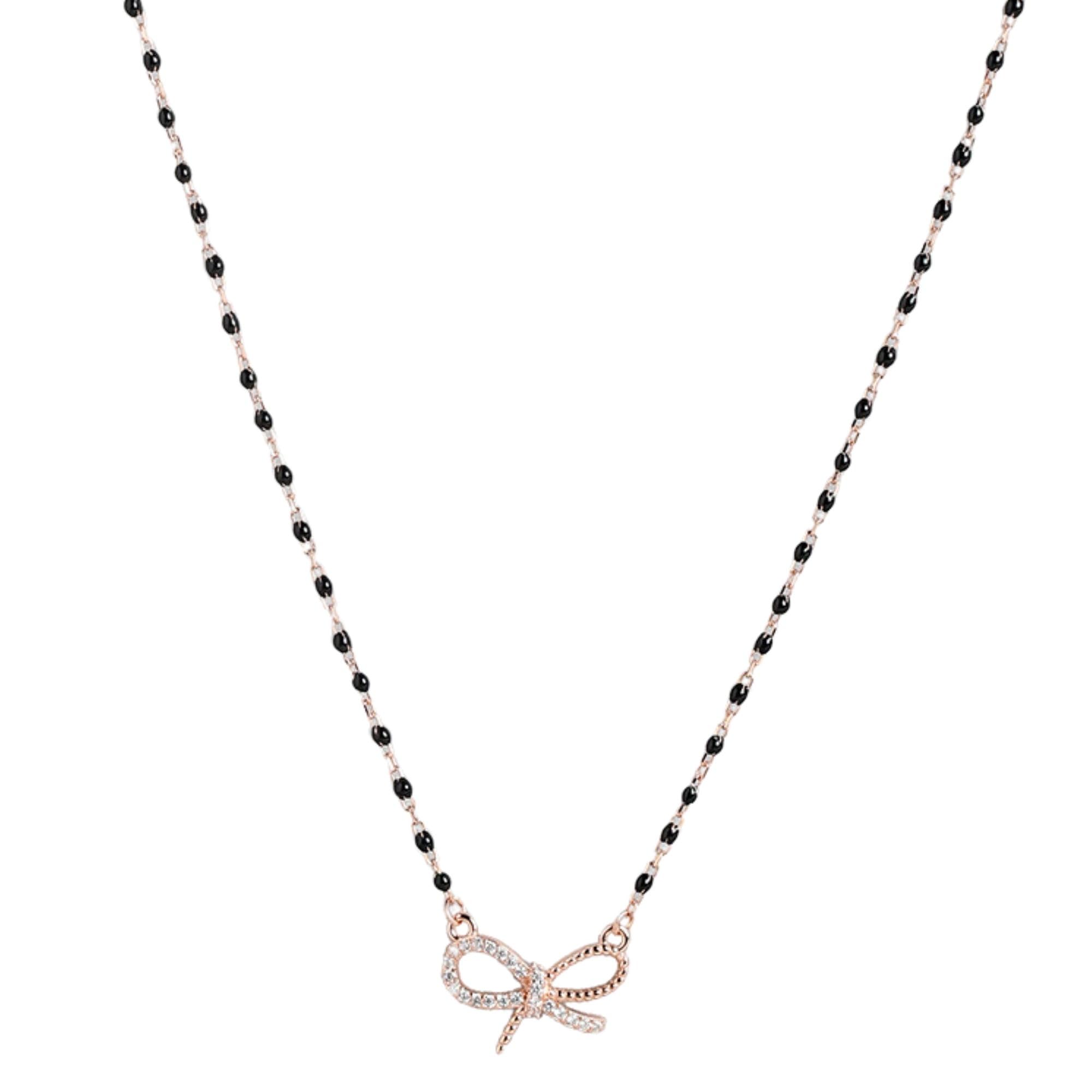 ZAVYA 925 Sterling Silver Cubic Zircon Studded Bow Rose Gold Plated Mangalsutra|Gift for Women|With Authenticity Certificate & 925 Stamp| special (B0CKNFXV35) Amazon Price History, Amazon Price Tracker