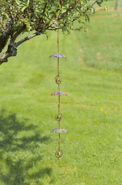 Chaîne de pluie parapluie suspendue : créez un havre de paix sur votre terrasse