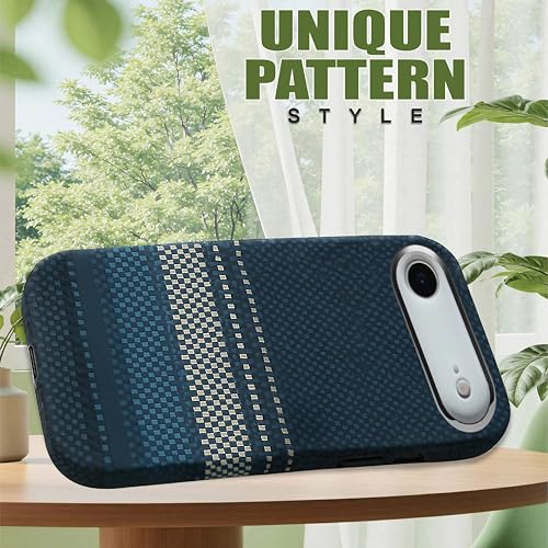 Image of AIBEX Aramid Fiber MagSafe Case Compatible for Apple iPhone 17 Air| Slim Protective Back Cover with Built-in Magnets| Wireless Charging Support| Camera Ring Stand| Shockproof with Air Guard Corners