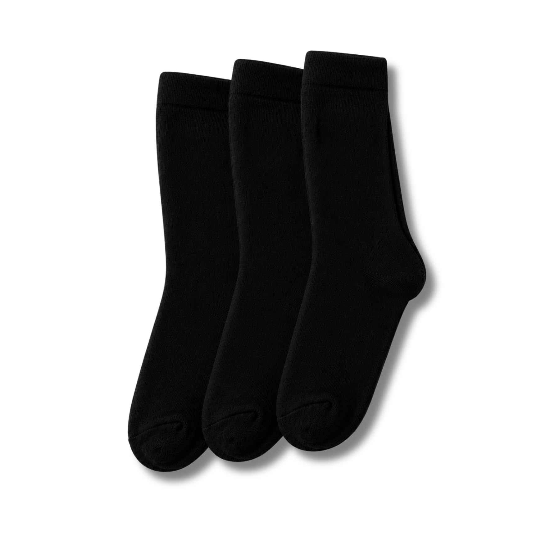 Arizona Men's Solid Calf Crew Combed Full Length Cotton Formal Socks, Odour Free & Breathable, Free Size - Ideal for Home, Office Wear (WHITE/GREY/BLACK)-image-43