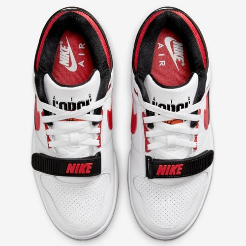 Nike Air Alpha Force 88 Men's Shoes (DZ4627-100, White/Black/Neutral Grey/University Red) Size 3.52