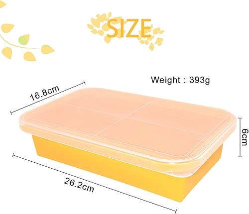 Miniatura 3 de Bandejas de silicona para congelador con tapa, bandejas extra grandes para cubitos de hielo para inmersión en frío o enfriadores, molde de bloque de