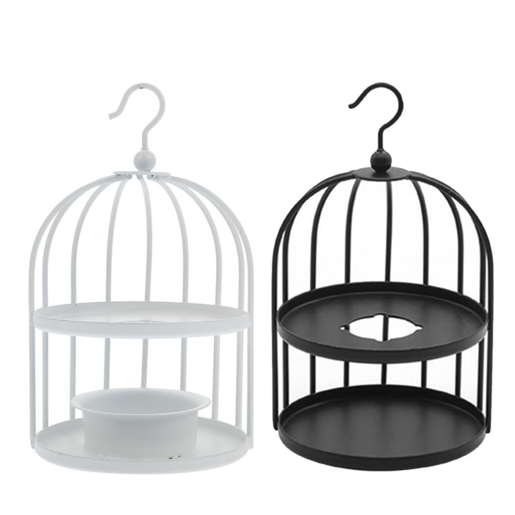 Kit de 2 fours à cire rétro SEWACC chauffe-cire décoratif en métal forgé