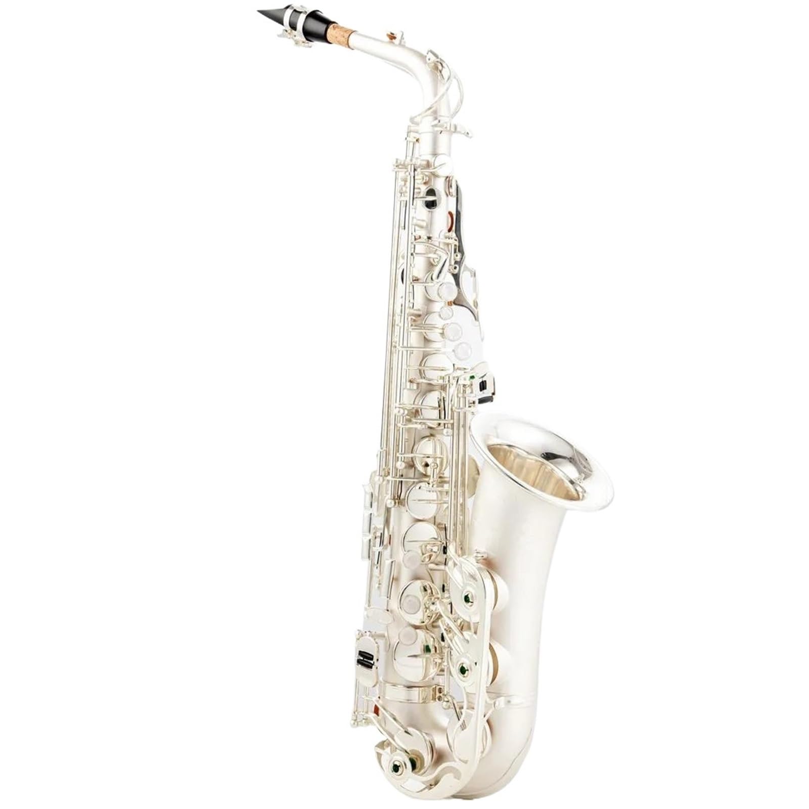 Saksofon Altowy Posrebrzane Instrumenty Muzyczne E Płaski Saksofon Z Ustnikiem Professional profesjonalny Saksofon