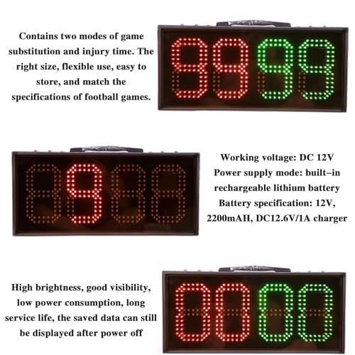 Panel electrónico de sustitución de fútbol con pantalla LED miniatura 3