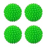 KOMUNJ 4 Stücke Trockner Ball, Waschball für waschmaschine, Kugeln für Flauschigere Wäsche, Wiederverwendbare Dryer Balls,Wäsche Wäschetrockner Trocknen Ball