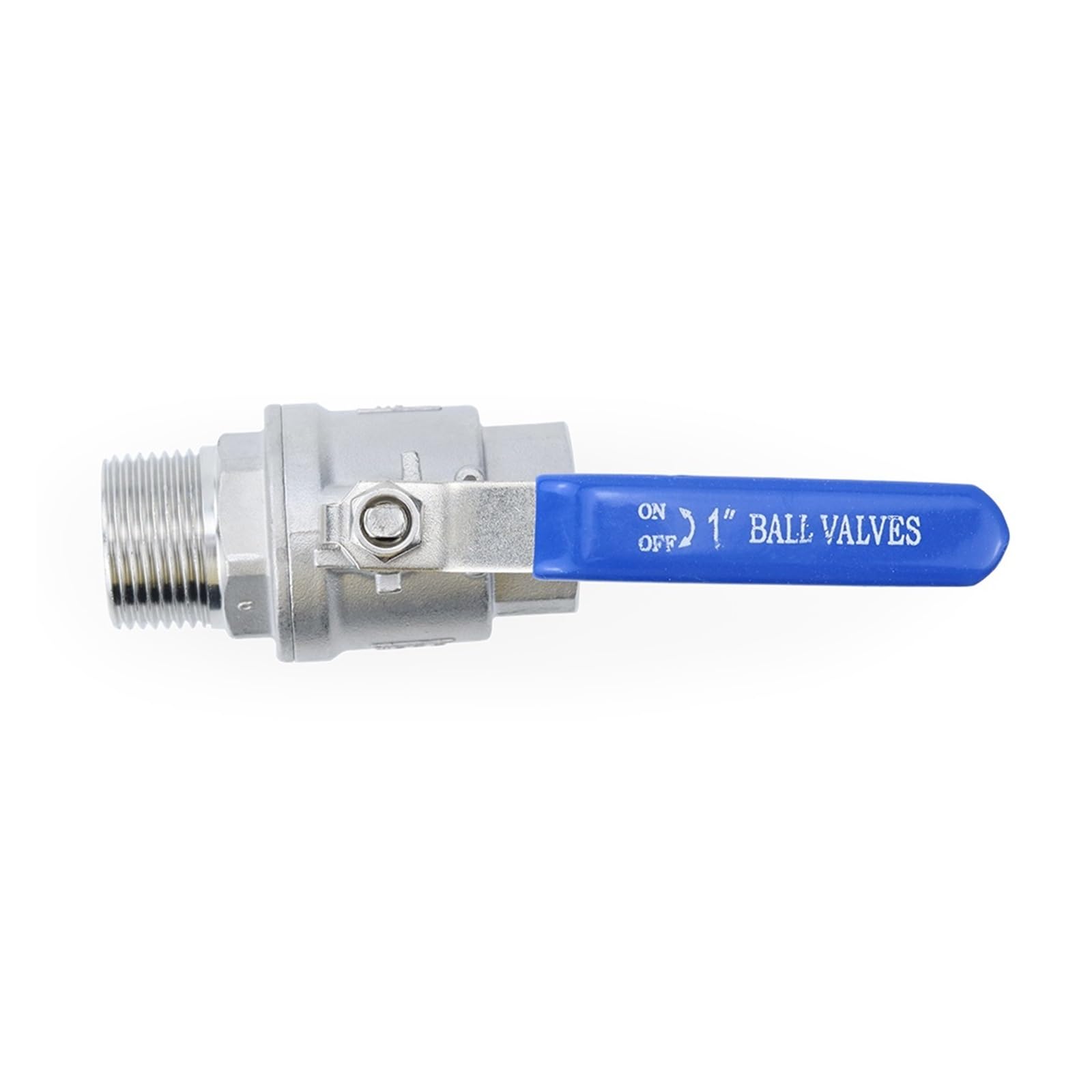 Vanne à bille 1-1/2 inox 304 femelle mâle BSP DN40 pour eau pétrole gaz