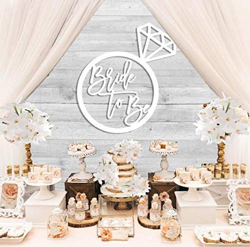 Bride To Be Wooden Sign - 3 Sizes 12, 18, and 24 inches wide - Unpainted or Painted Ring Design – For Engagement, Wedding, Couples, Greenery Hedge Wall - Made by Lavender Dots Design