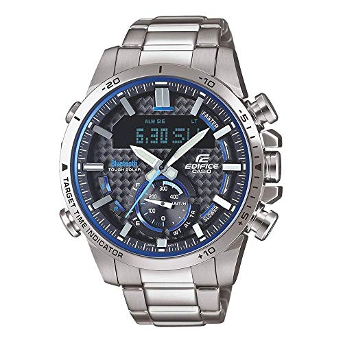 Preisvergleich Produktbild Casio Herren Analog Quarz Uhr mit Edelstahl Armband ECB-800D-1AEF