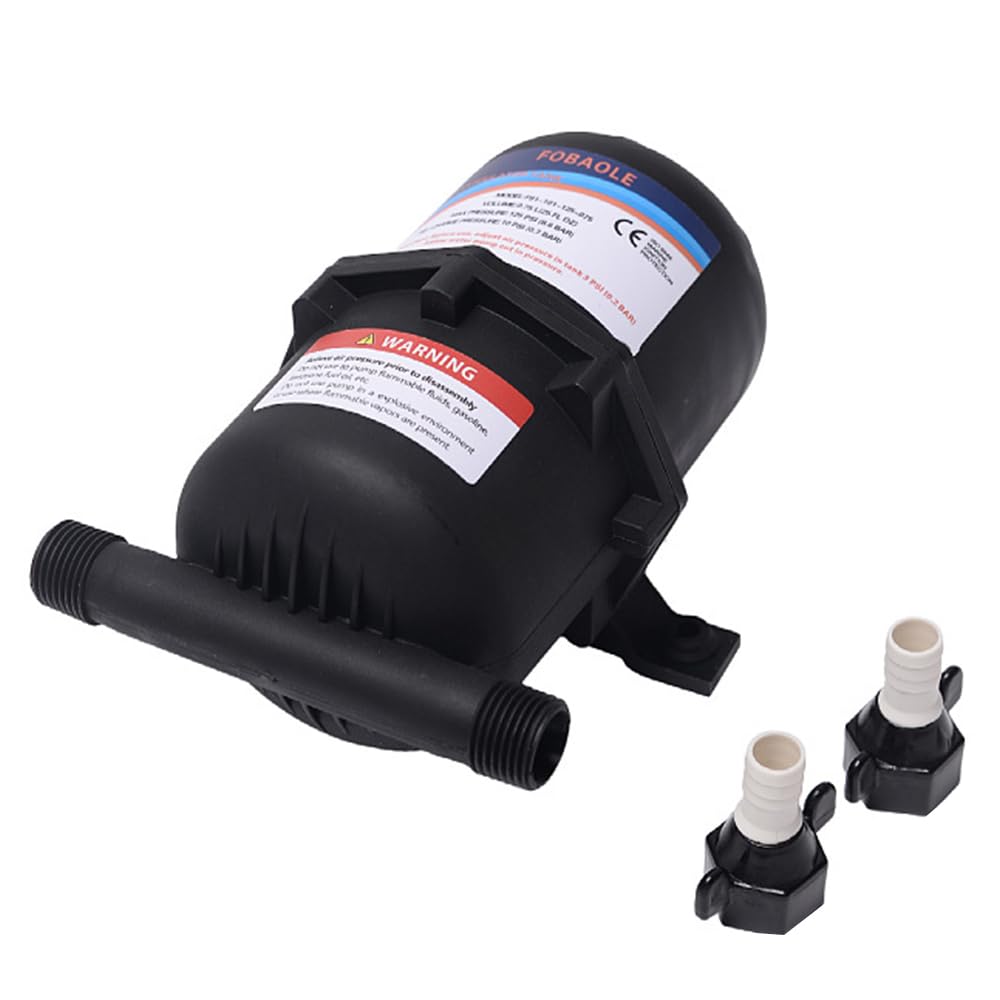 0,75 l unter Druck stehender Akkumulatortank, max. 125 PSI 1/2 MNPT-Anschluss, Druckspeicher, Durchflusskontrolle, innere Blase, reduzierter Pumpenzyklus für Wohnmobil, Boot, Reiseanhänger