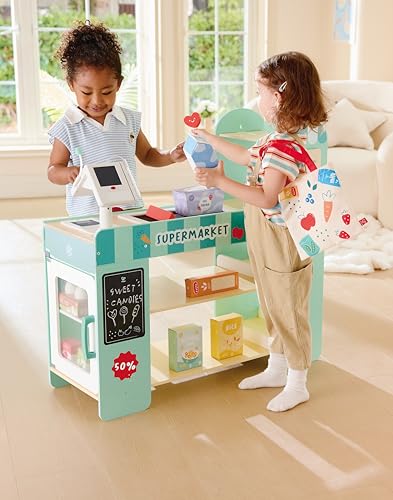 Supermarché Intelligent en Bois Hape avec ses Accessoires de Jeu